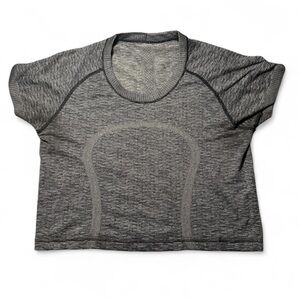 lululemon swiftly tech cropped tee 🩶 seamless | size 4